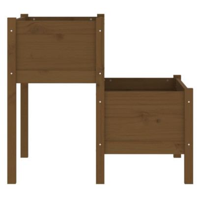 Jardinieră Lemn Masiv de Pin - 2 Niveluri - Livrare Gratuită