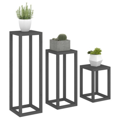 Set Suporturi Plante Lemn Masiv - Decor Grădină