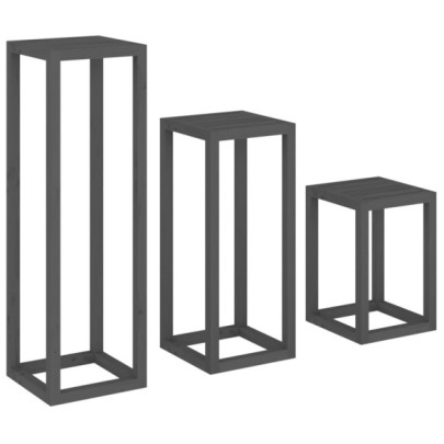 Set Suporturi Plante Lemn Masiv - Decor Grădină