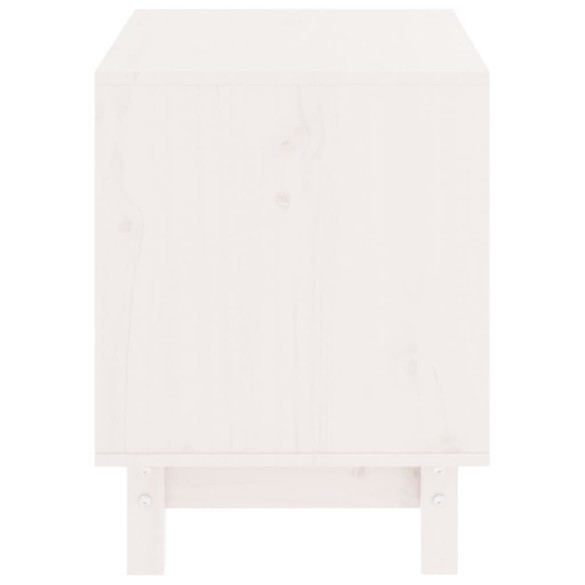 Casă Câini Lemn Masiv Pin - Alb, 50x40x52 cm - Livrare Gratuită