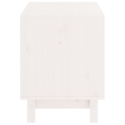 Casă Câini Lemn Masiv Pin - Alb, 50x40x52 cm - Livrare Gratuită
