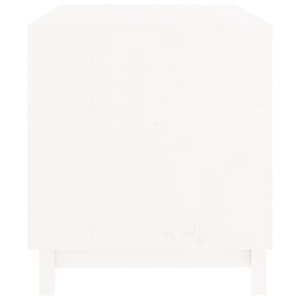 Casă Câini Lemn Masiv Pin - Alb - Livrare Gratuită