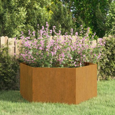 Jardinieră Oțel Corten 90x90x45 cm | Livrare Gratuită