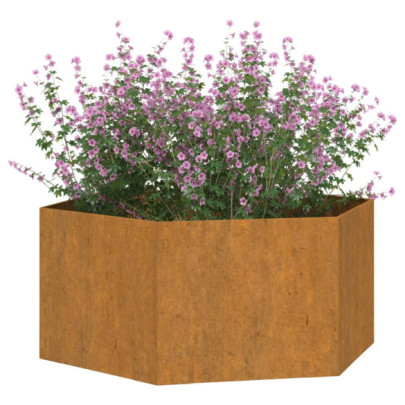 Jardinieră Oțel Corten 90x90x45 cm | Livrare Gratuită