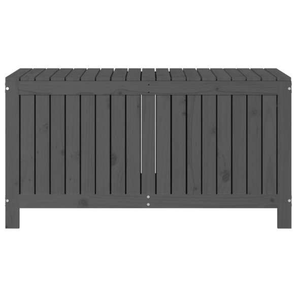 Cutie Depozitare Grădină Gri - Lemn Masiv Pin - 121x55x64 cm