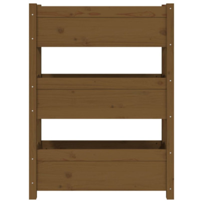 Jardinieră Lemn Masiv Pin - 3 Cutii Flori | Livrare Gratuită