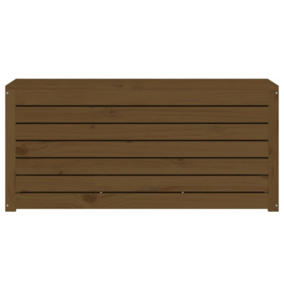 Ladă Depozitare Grădină Lemn Masiv Pin - 101x50,5x46,5cm