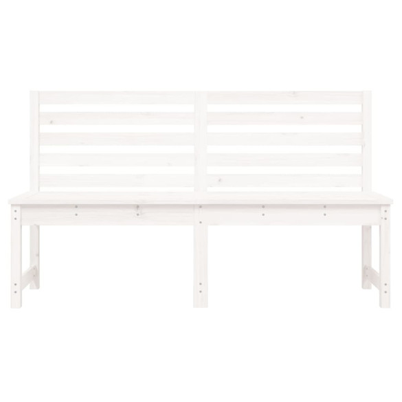 Bancă grădină albă lemn pin | Livrare gratuită