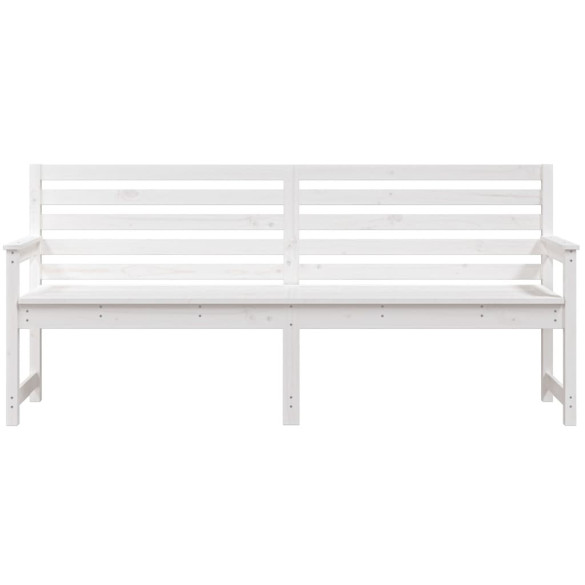 Bancă Grădină Albă - Lemn Masiv de Pin - Livrare Gratuită