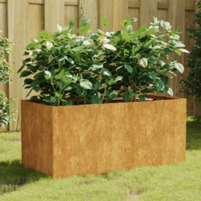 Jardinieră Oțel Corten 80x40x40 cm - Livrare Gratuită