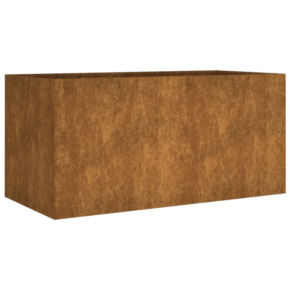 Jardinieră Oțel Corten 80x40x40 cm - Livrare Gratuită
