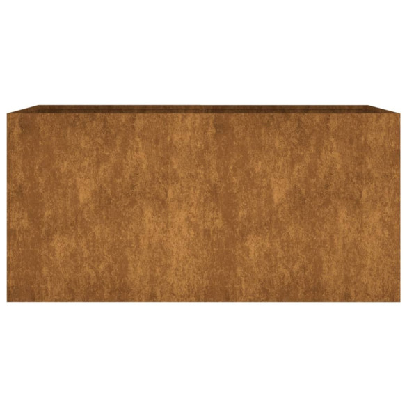 Jardinieră Oțel Corten 80x40x40 cm - Livrare Gratuită
