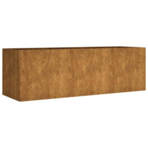 Strat Grădină Înalt Oțel Corten 120x40x40 cm | Livrare Gratuită 2