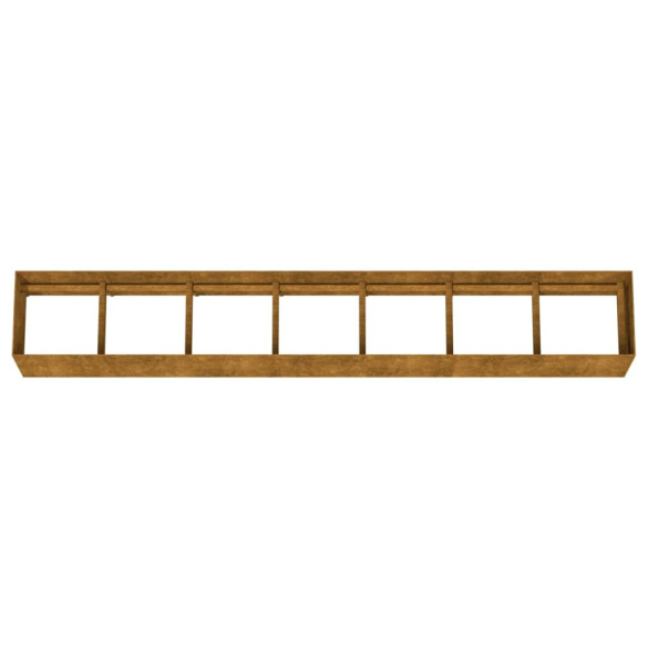 Strat Înălțat Grădină Oțel Corten - 280x40x40 cm