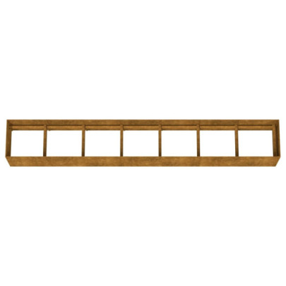 Strat Înălțat Grădină Oțel Corten - 280x40x40 cm