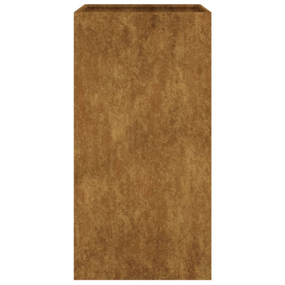 Jardinieră Oțel Corten 40x40x80 cm - Livrare Gratuită