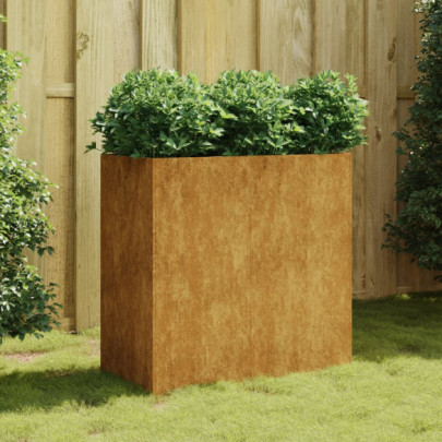 Jardinieră Oțel Corten 80x40x80 cm - Livrare Gratuită