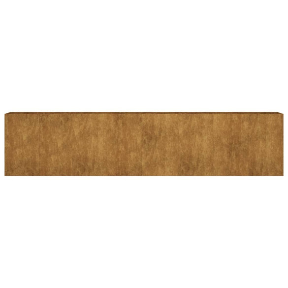 Strat Înălțat Grădină Oțel Corten 360x80 cm | Livrare Gratuită