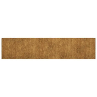 Strat Înălțat Grădină Oțel Corten 360x80 cm | Livrare Gratuită