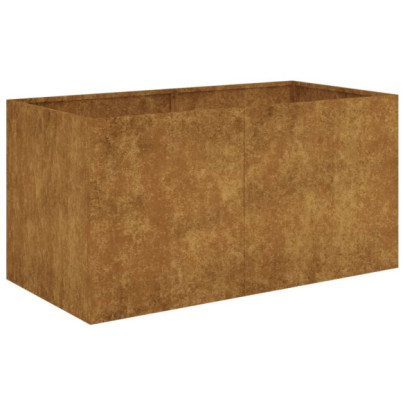 Jardinieră Oțel Corten 80x40x40 cm - Livrare Gratuită