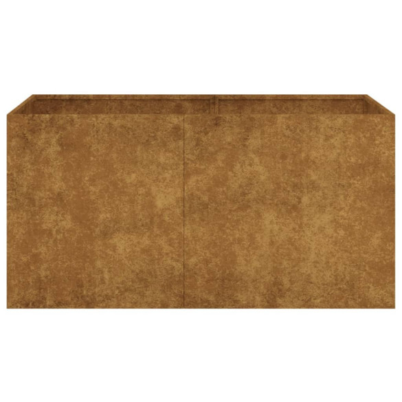 Jardinieră Oțel Corten 80x40x40 cm - Livrare Gratuită