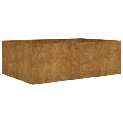 Strat Înălțat Grădină Oțel Corten 120x80x40 cm