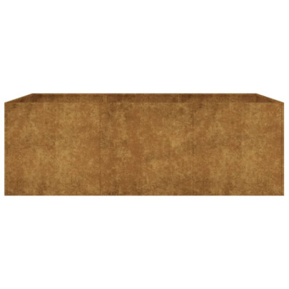 Strat Înălțat Grădină Oțel Corten 120x80x40 cm