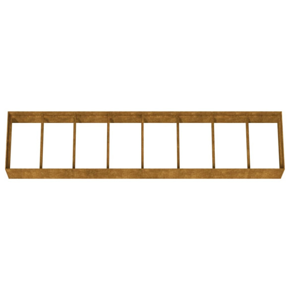 Strat Înălțat Grădină Oțel Corten - 360x80x40 cm