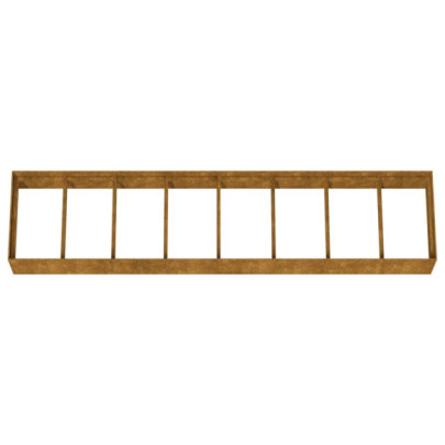 Strat Înălțat Grădină Oțel Corten - 360x80x40 cm