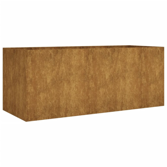 Strat Ridicat Grădină Oțel Corten 200x80x80 cm | Livrare Gratuită