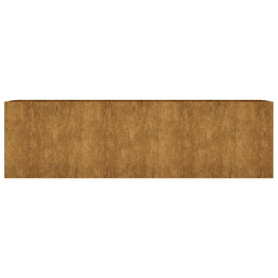 Strat Înălțat Grădină Oțel Corten 280x80x80 cm | Livrare Gratuită