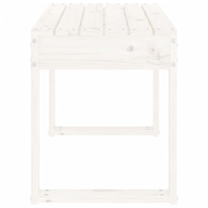 Bancă Grădină Albă Lemn Pin | Livrare Gratuită 7-9 Zile