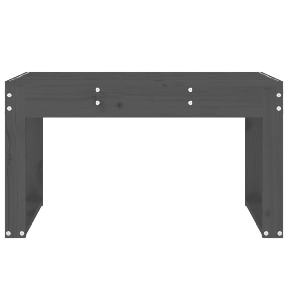 Bancă Grădină Gri Lemn Masiv Pin - Livrare Gratuită