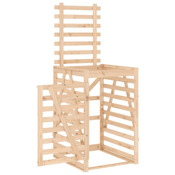 Cabinet Gunoi Grădină - Lemn Pin Masiv | Livrare Gratuită