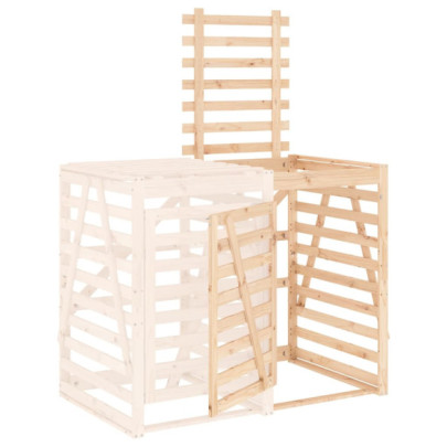 Extensie Pubelă Lemn Pin - Depozitare Gunoi Grădină