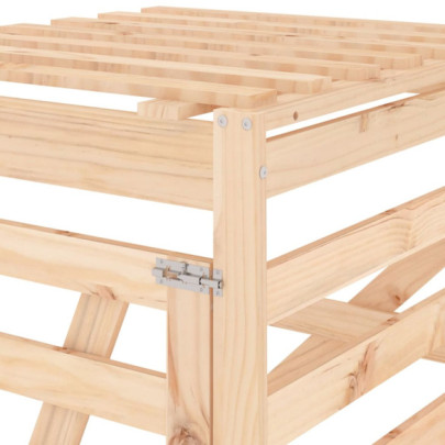 Extensie Pubelă Lemn Pin - Depozitare Gunoi Grădină