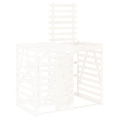 Extensie Pubelă Lemn Masiv de Pin - Depozitare Gunoi