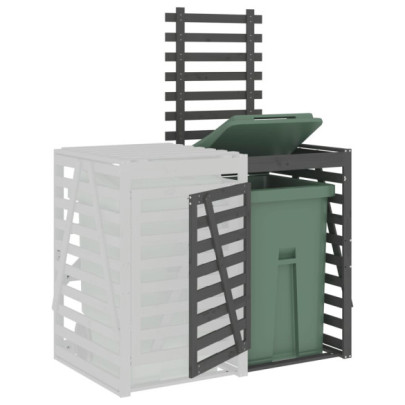 Extensie Pubelă Lemn Pin - Depozitare Gunoi Grădină