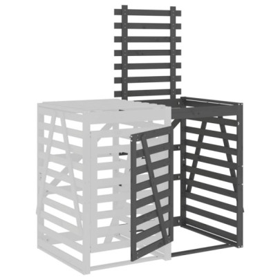 Extensie Pubelă Lemn Pin - Depozitare Gunoi Grădină