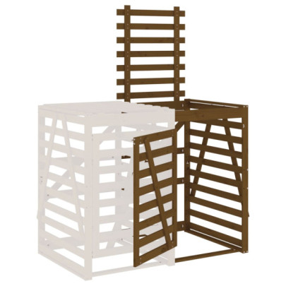 Extensie Depozitare Pubelă Lemn Masiv - Maro Miere