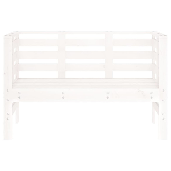 Bancă Grădină Albă - Lemn Masiv de Pin - Livrare Gratuită