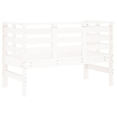 Bancă Grădină Albă - Lemn Masiv de Pin - Livrare Gratuită