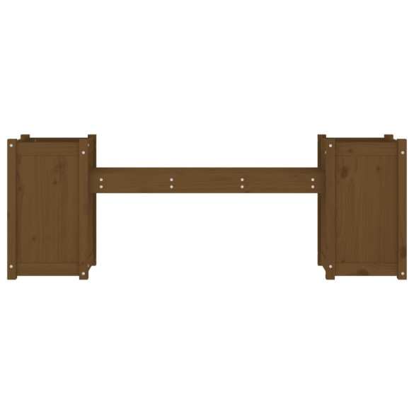 Banchetă cu Jardiniere din Lemn Masiv de Pin - 180 cm