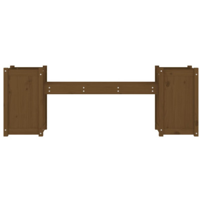Banchetă cu Jardiniere din Lemn Masiv de Pin - 180 cm