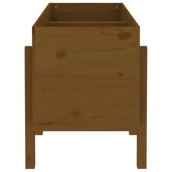 Strat Înălțat Grădină Lemn Masiv Pin - Livrare Gratuită