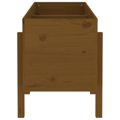 Strat Înălțat Grădină Lemn Masiv Pin - Livrare Gratuită