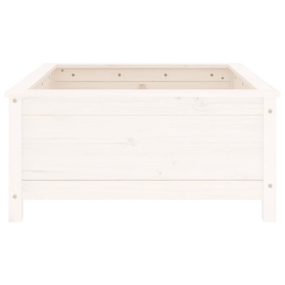 Jardinieră Grădină Albă - Lemn Masiv de Pin | Livrare Gratuită