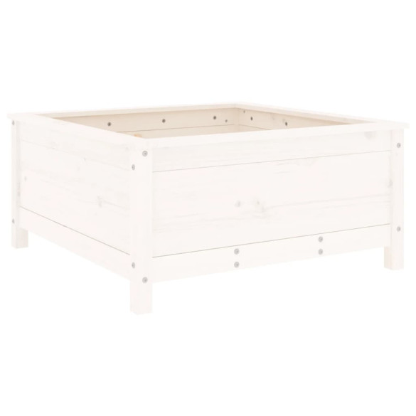 Jardinieră Grădină Albă - Lemn Masiv de Pin | Livrare Gratuită