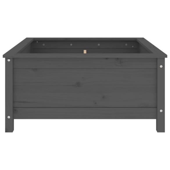 Jardinieră Grădină Gri Lemn Masiv Pin - Livrare Gratuită