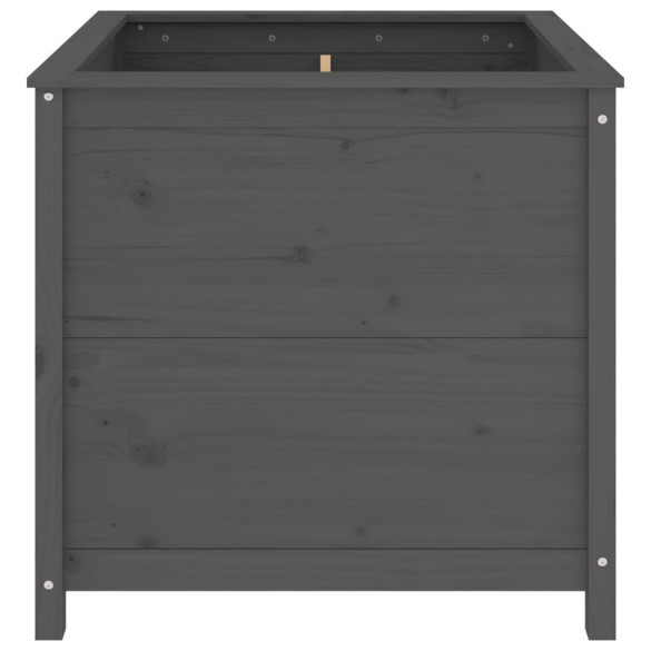 Jardinieră Grădină Gri - Lemn Masiv Pin | Livrare Gratuită